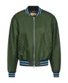 Dries Van Noten Logo Casual Jacket In Green