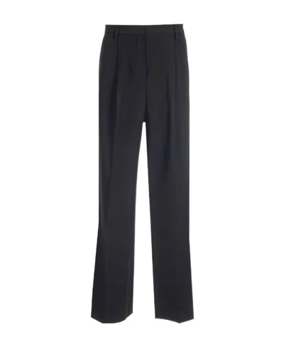 Dries Van Noten Logo Casual Pants In Black
