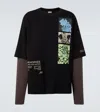 Dries Van Noten Mens Black Hemmings Crewneck Cotton-jersey T-shirt In Black