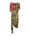 Dries Van Noten Logo Dress In Multicolor