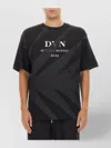 Dries Van Noten Logo Graphic Print Crew Neck T-shirt In Black