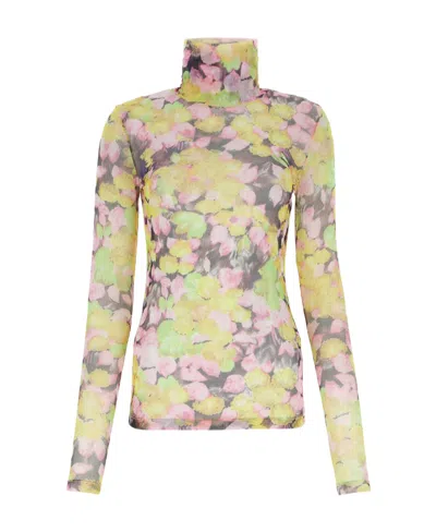 Dries Van Noten Logo Long-sleeved T-shirt In Multi