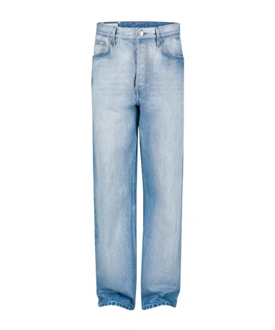 DRIES VAN NOTEN DRIES VAN NOTEN LOGO PATCH STRAIGHT-LEG JEANS