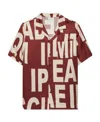 Dries Van Noten Man Shirt Burgundy Size 40 Viscose In Red