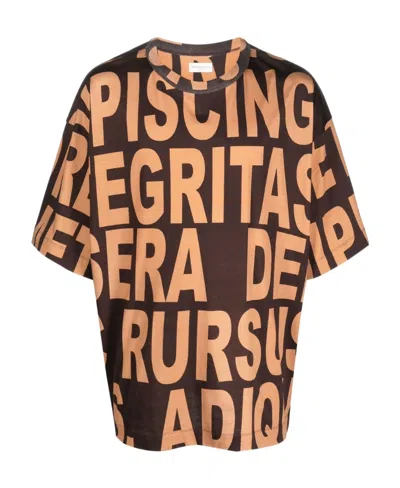 Dries Van Noten Logo Short-sleeved T-shirt In Multicolor