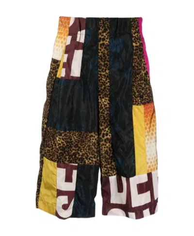 Dries Van Noten Logo Shorts In Black