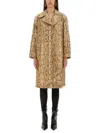Dries Van Noten Ricca Python-print Sequin-embellished Coat