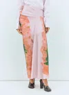 Dries Van Noten Long Draped Skirt In Pink