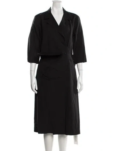 Pre-owned Dries Van Noten Long Dress In Black
