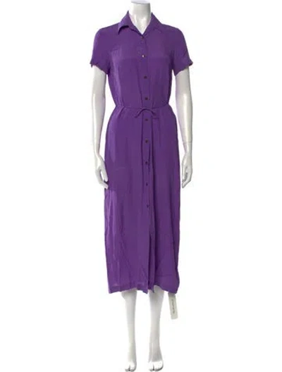 Pre-owned Dries Van Noten Long Dress In Purple