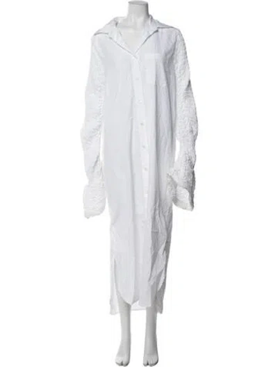 Pre-owned Dries Van Noten Long Dress W/ Tags In White