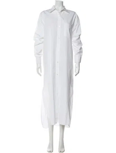 Pre-owned Dries Van Noten Long Dress In White