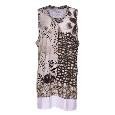 Dries Van Noten Long Jersey Tank Top In Multi