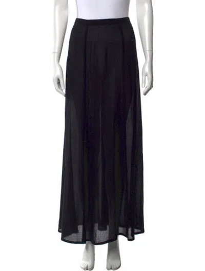 Pre-owned Dries Van Noten Long Skirt In Black