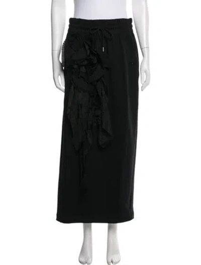 Pre-owned Dries Van Noten Long Skirt In Black