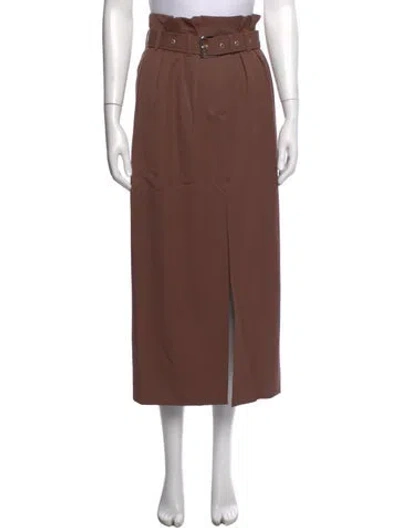 Pre-owned Dries Van Noten Long Skirt In Brown