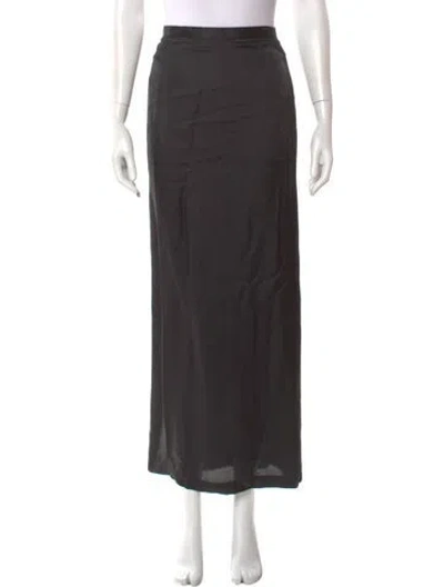 Pre-owned Dries Van Noten Long Skirt In Gray