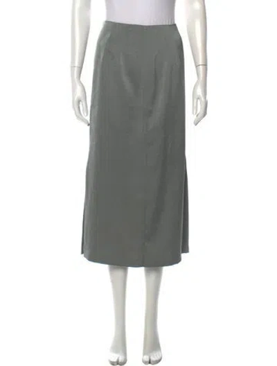 Pre-owned Dries Van Noten Long Skirt In Grey
