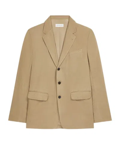Dries Van Noten Long Sleeve Blazer In Nude