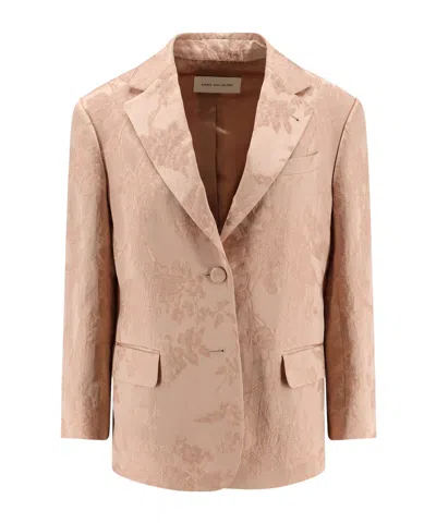 DRIES VAN NOTEN DRIES VAN NOTEN FLORAL JACQUARD SINGLE-BREASTED BLAZER