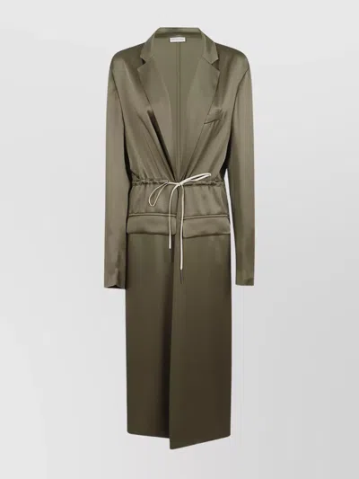 DRIES VAN NOTEN LONG SLEEVE CAPE DRAWSTRING WAIST