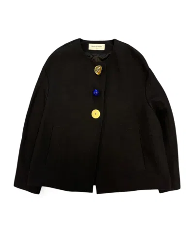 Dries Van Noten Long Sleeve Casual Jacket In Black