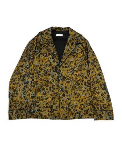 Dries Van Noten Long Sleeve Casual Jacket In Green