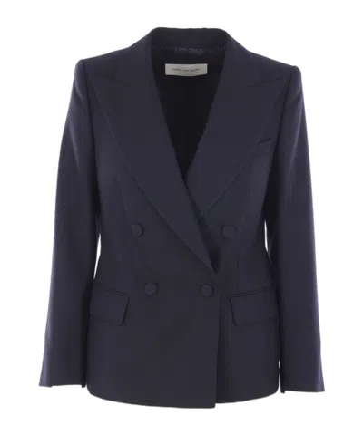 Dries Van Noten Long Sleeve Casual Jacket In Blue