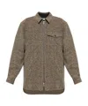 Dries Van Noten Wool And Cotton-blend Tweed Overshirt In Brown