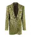 Dries Van Noten 'basti' Blazer Featuring Notched Lapels In Green