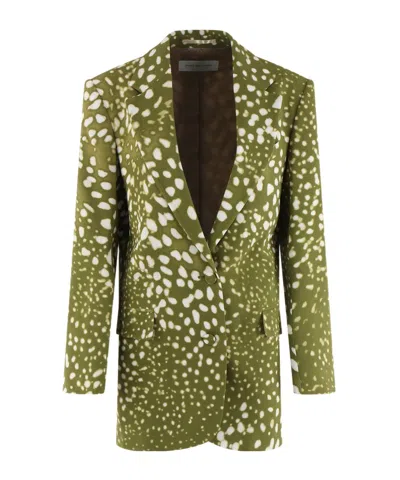 Dries Van Noten Long Sleeve Casual Jacket In Green