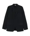 Dries Van Noten Long Sleeve Casual Jacket In Navy Blue