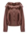 Dries Van Noten Women Voly Cotton Blend Bomber Jacket In Red