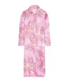 Dries Van Noten Patterned-jacquard Coat In Pink