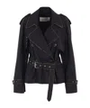 Dries Van Noten Long Sleeve Coat In Blue