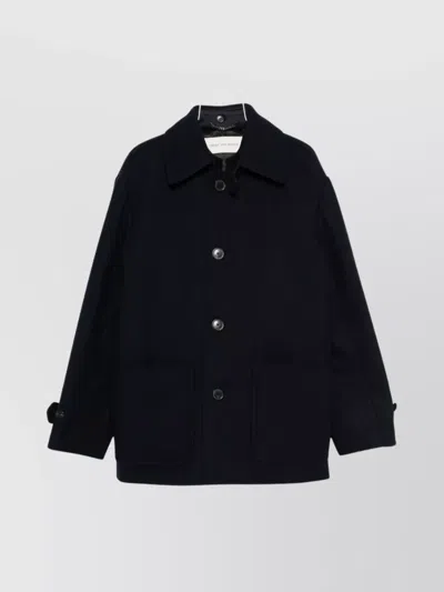 DRIES VAN NOTEN LONG SLEEVE COAT FEATURING FRONT POCKETS