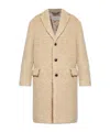 Dries Van Noten Rustic Coat In Neutral