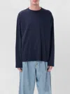 Dries Van Noten Long Sleeve Crew Neck Cotton T-shirt In Multi