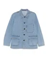Dries Van Noten Denim Jacket With Chest Pocket And Flap Pockets In Blue