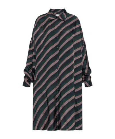 Dries Van Noten Long Sleeve Dress In Black