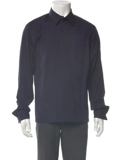Pre-owned Dries Van Noten Long Sleeve Dress Shirt In Gray