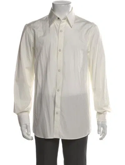 Pre-owned Dries Van Noten Long Sleeve Dress Shirt In Gray