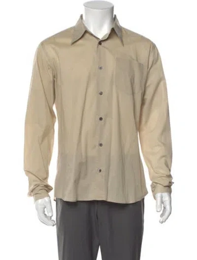 Pre-owned Dries Van Noten Long Sleeve Dress Shirt In Neutral