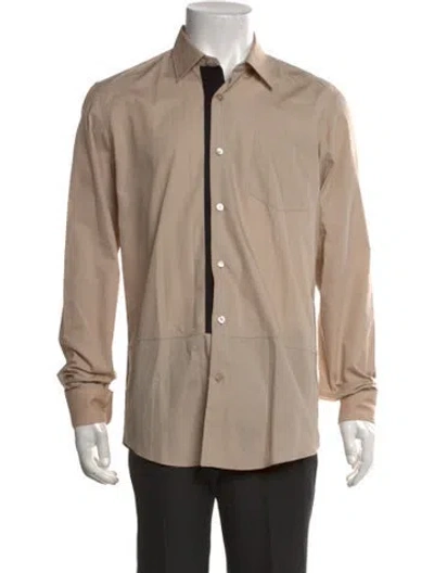 Pre-owned Dries Van Noten Long Sleeve Dress Shirt In Neutral
