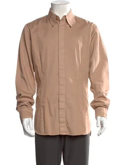 Pre-owned Dries Van Noten Long Sleeve Dress Shirt W/ Tags In Neutral