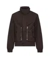Dries Van Noten Brown Overdyed Cotton Shell Jacket In Black