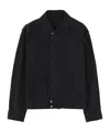 Dries Van Noten Collared Jacket Featuring Practical Front Pockets In Black