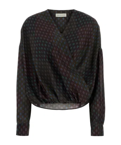 DRIES VAN NOTEN DRIES VAN NOTEN LONG SLEEVE PAISLEY-PRINT TOP