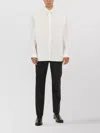 Dries Van Noten Long Sleeve Regular Fit Shirt With Collar In White