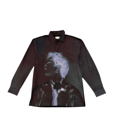 Dries Van Noten Long Sleeve Shirt In Gray